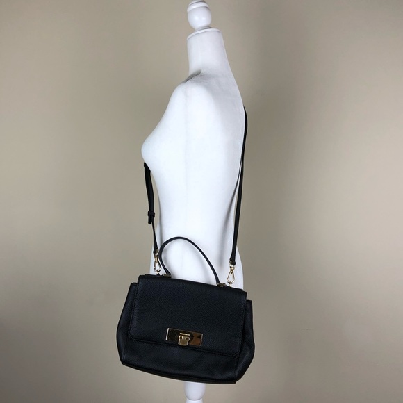 Michael Kors Handbags - MICHAEL KORS | Black + Gold Crossbody Shoulder Bag